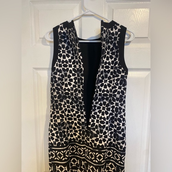 Micheal Kors Black&White Bodycon Dress Size 4 - Picture 7 of 8